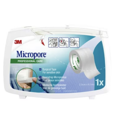 Boîte de sparadrap Blenderm 3M en plastique transparent occlusif  hypoallergénique