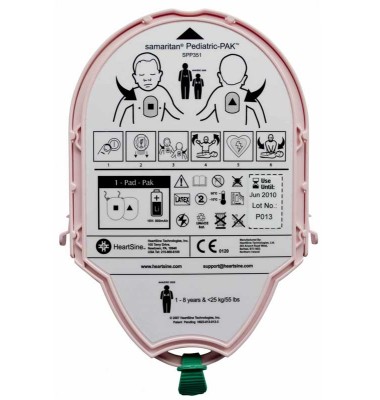 PACK ÉLECTRODES + BATTERIE PÉDIATRIQUE PADPAK04