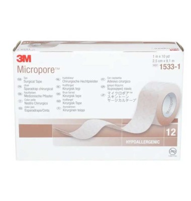 SPARADRAP NON-TISSE 3M MICROPORE