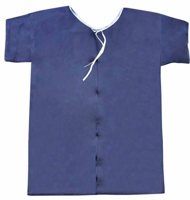 CHEMISE PATIENT BLEUE AVEC MANCHES EMILABO