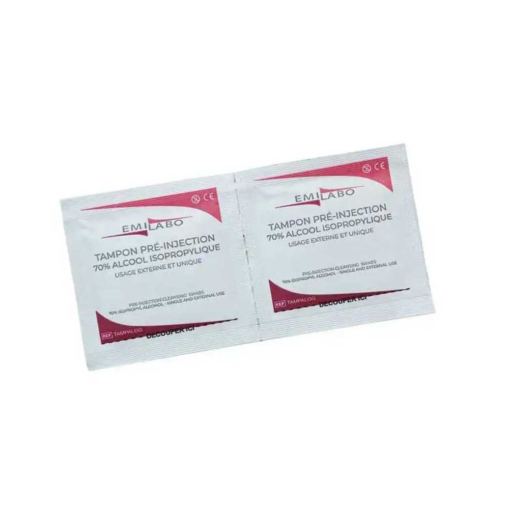 TAMPONS ALCOOLISES 70°VOL EMILABO