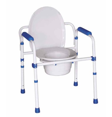CHAISE HYGIENIQUE WC 3 EN 1 BLUE STEEL