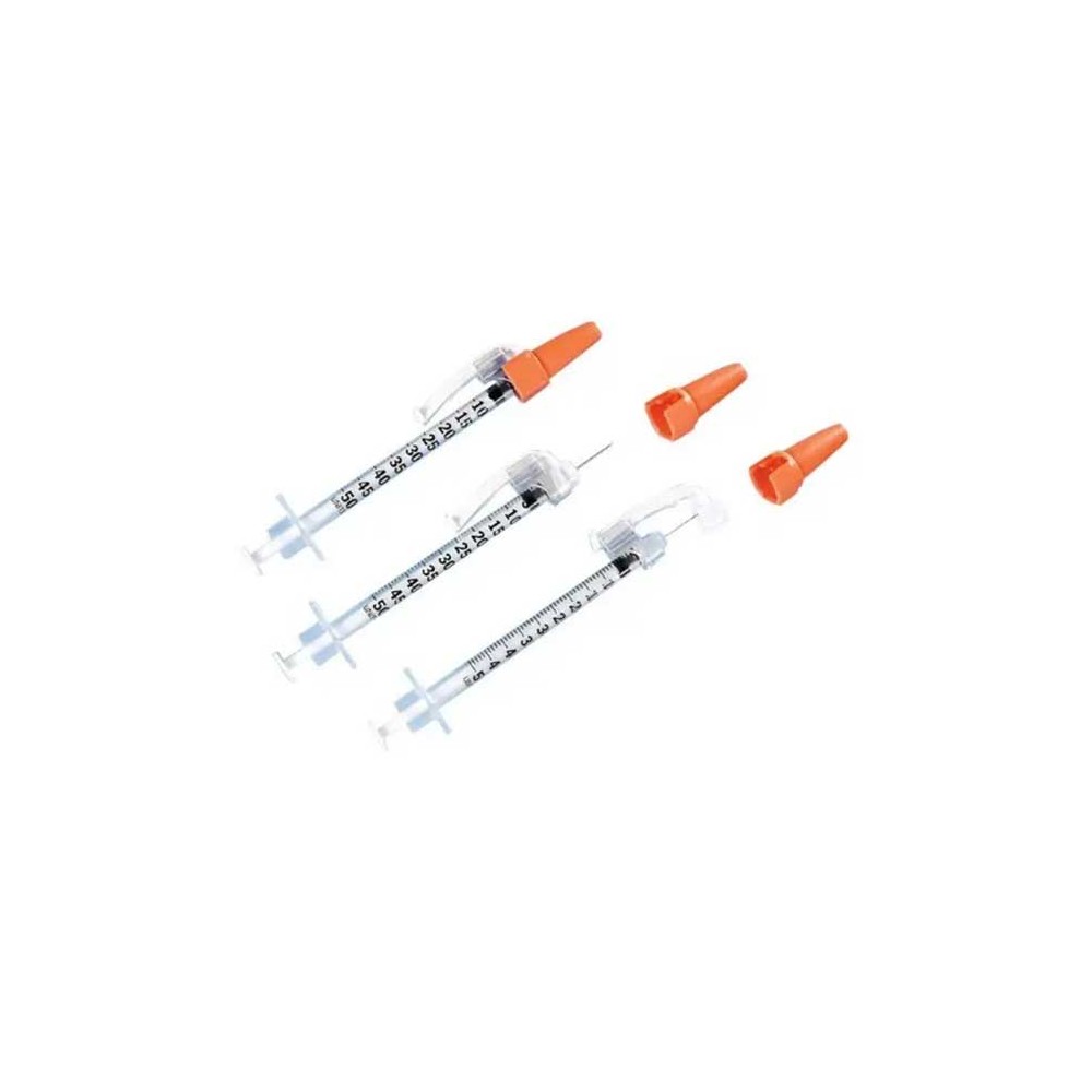 Seringue insuline 0.5ml avec aiguille sertie 30G ou 29G