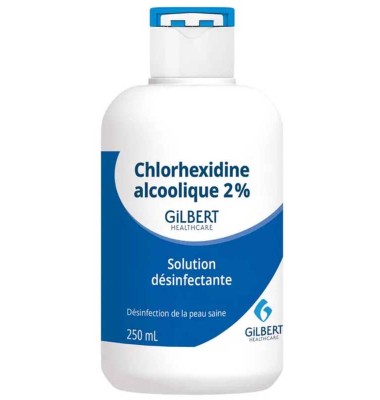 CHLORHEXIDINE ALCOOLIQUE INCOLORE 2%