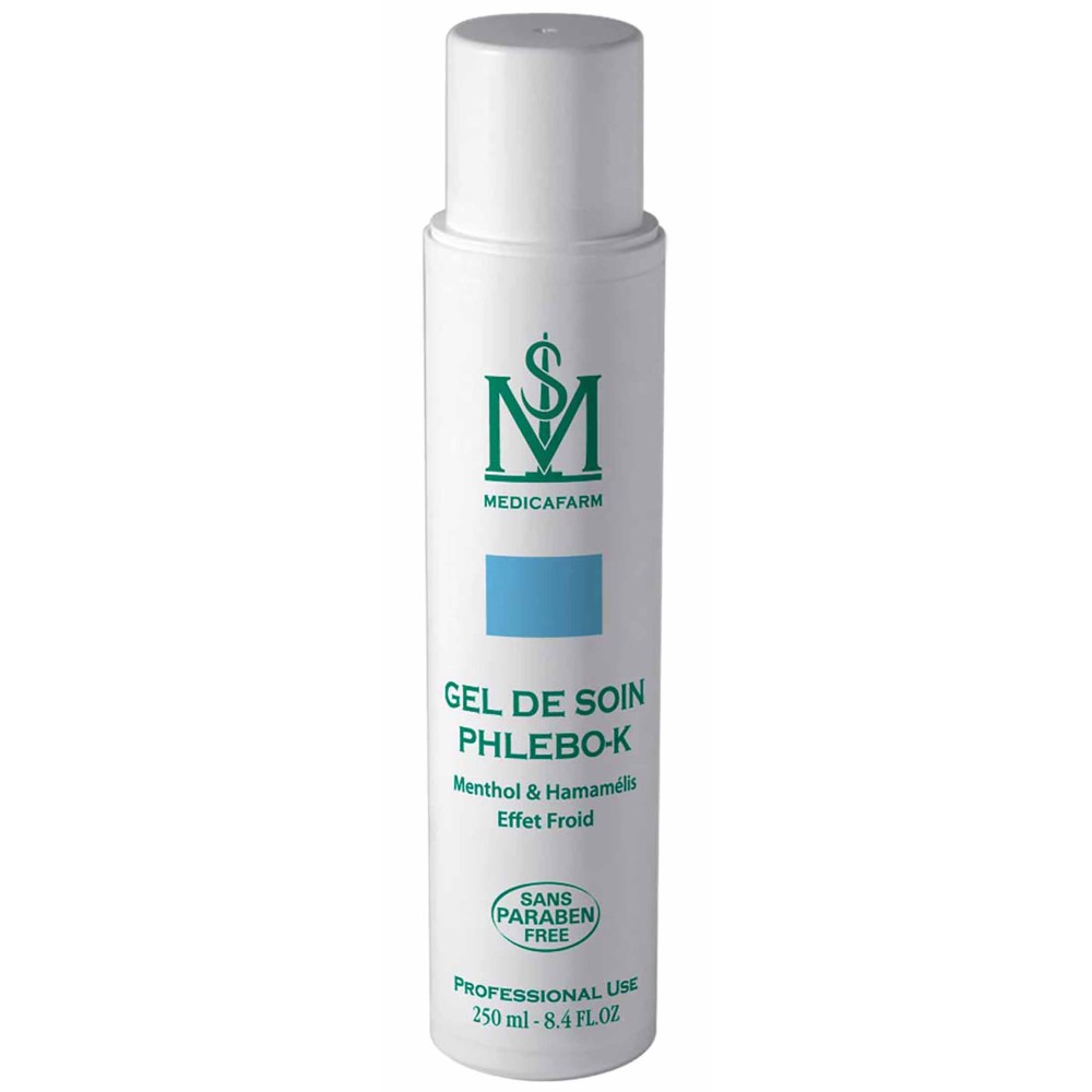 GEL DE SOIN PHLEBO-K MENTHOL & HAMAMÉLIS « EFFET FROID » - FLACON AIRLESS 250 ML