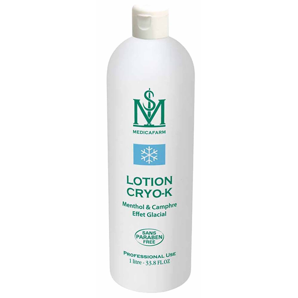 LOTION CRYO-K MENTHOL & CAMPHRE « EFFET GLACIAL » - FLACON 1 LITRE