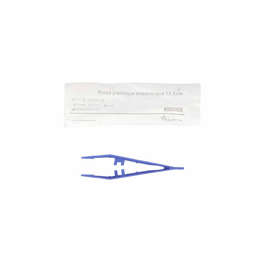 PINCE PLASTIQUE ANATOMIQUE STERILE