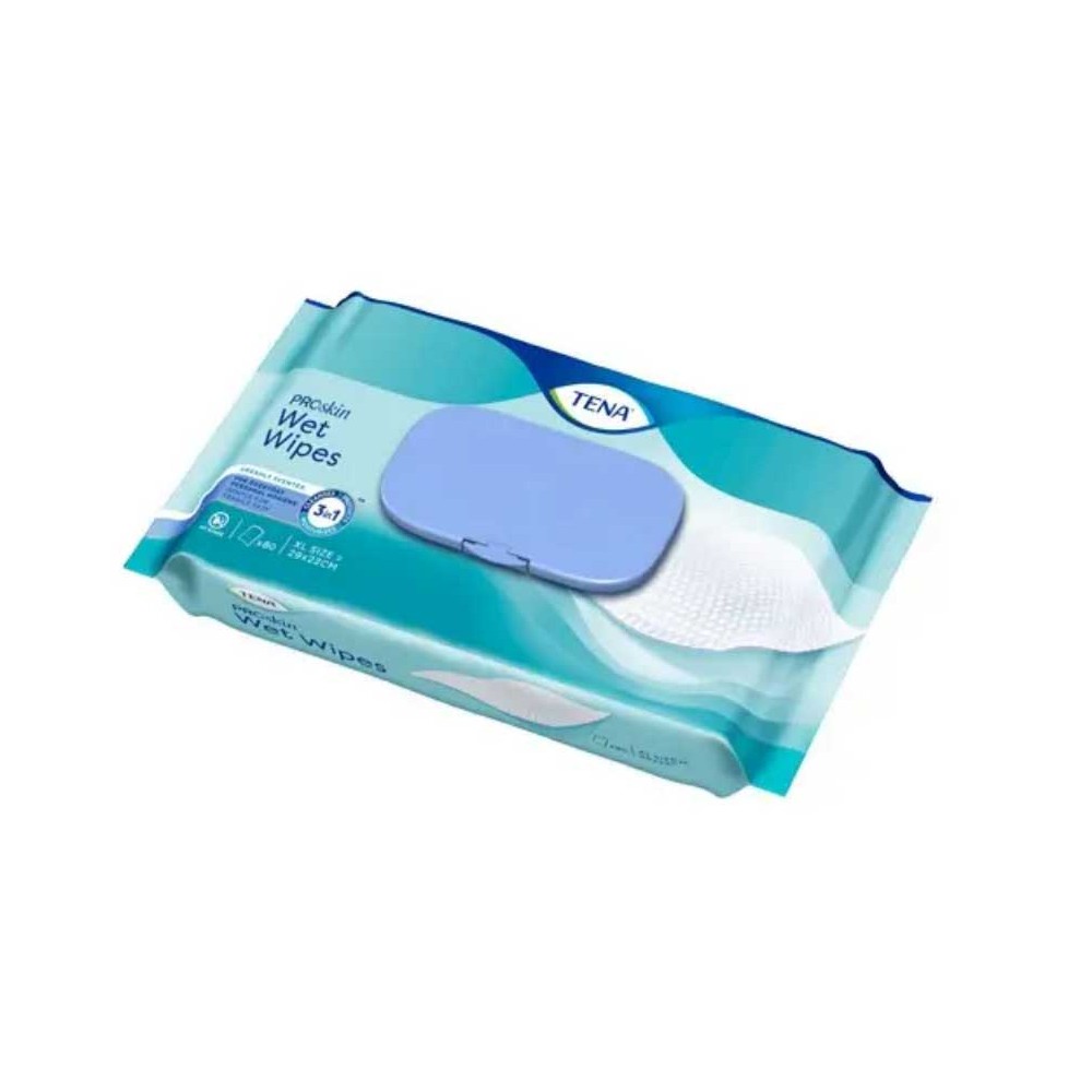 TENA PLAST FREE WET WIPE LINGETTE IMP 3 EN 1